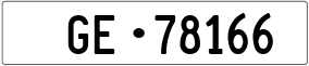 Trailer License Plate